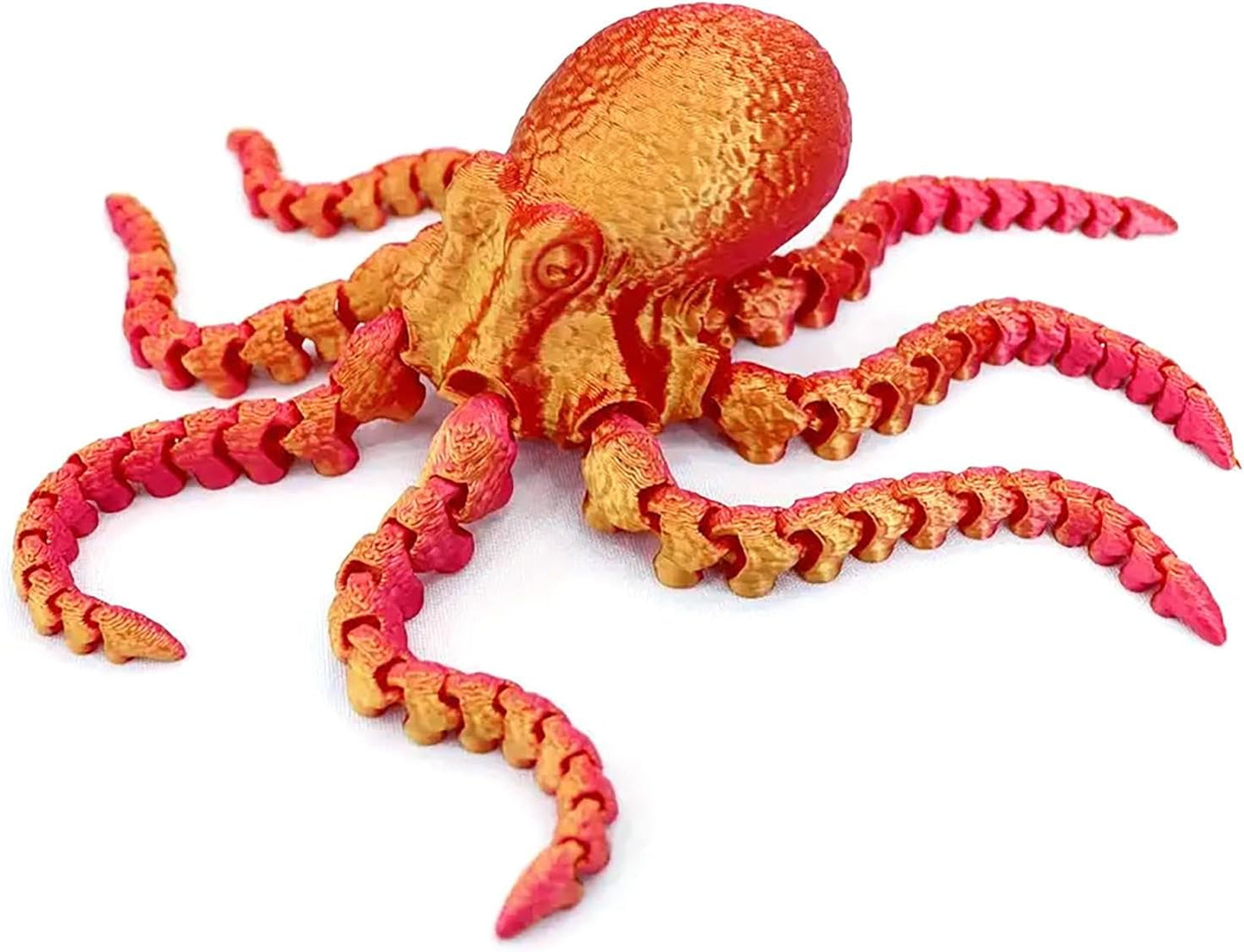 3D Printed Octopus Animals Toy, Octopus Fidget Toy for Autism ADHD 3D Printed Gift DIY Creative Ornament Articulated Dragon Toys Home Decor for Christmas… (Purple)