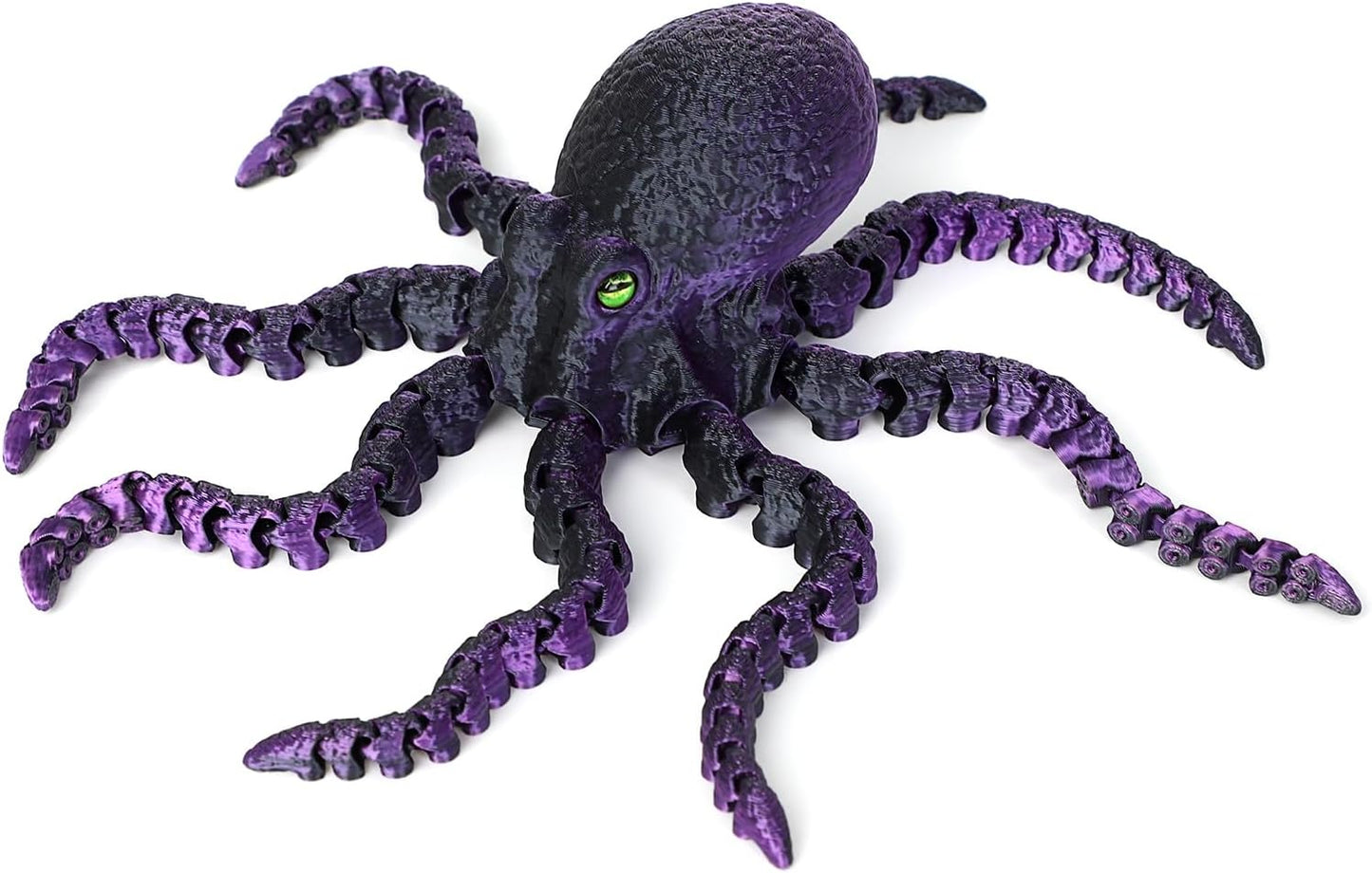 3D Printed Octopus Animals Toy, Octopus Fidget Toy for Autism ADHD 3D Printed Gift DIY Creative Ornament Articulated Dragon Toys Home Decor for Christmas… (Purple)